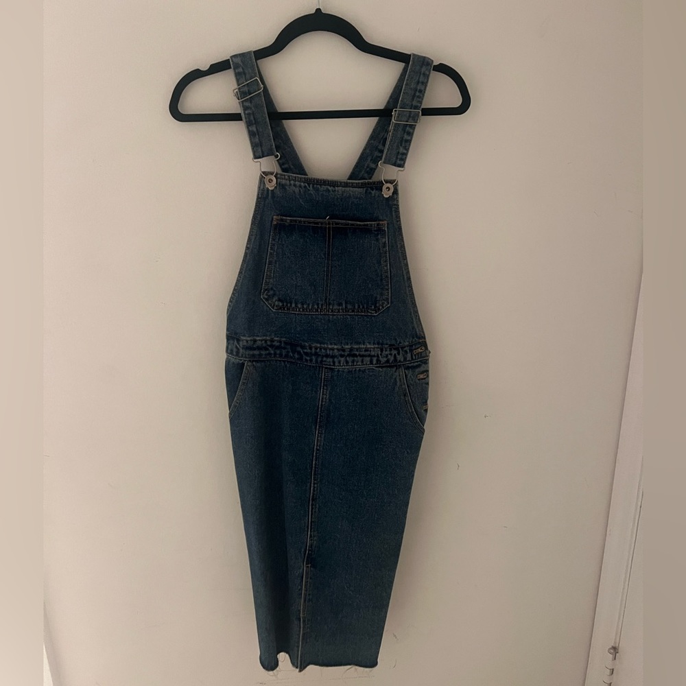 Icon Size Small Denim Ovarall Dress